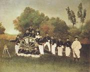 Henri Rousseau The Artillerists(Fourth Battery,Third Piece) USA oil painting artist